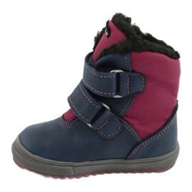 Boots boots with TE-POR Mazurek 1351 M membrane navy blue pink 1