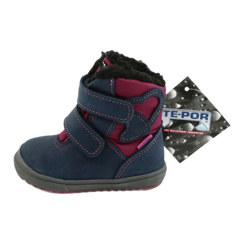 Boots boots with TE-POR Mazurek 1351 M membrane navy blue pink 5