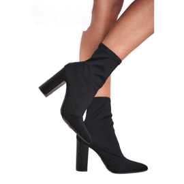 FRGIV Women's boots on a high heel Lycra Black Morie 2