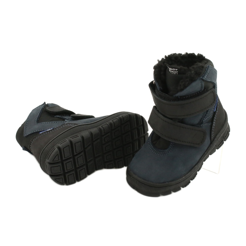 Boots boots with a Mazurek 1351 navy blue membrane black 3