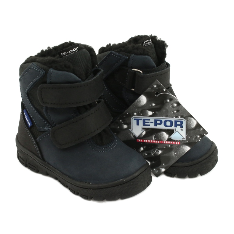 Boots boots with a Mazurek 1351 navy blue membrane black 4
