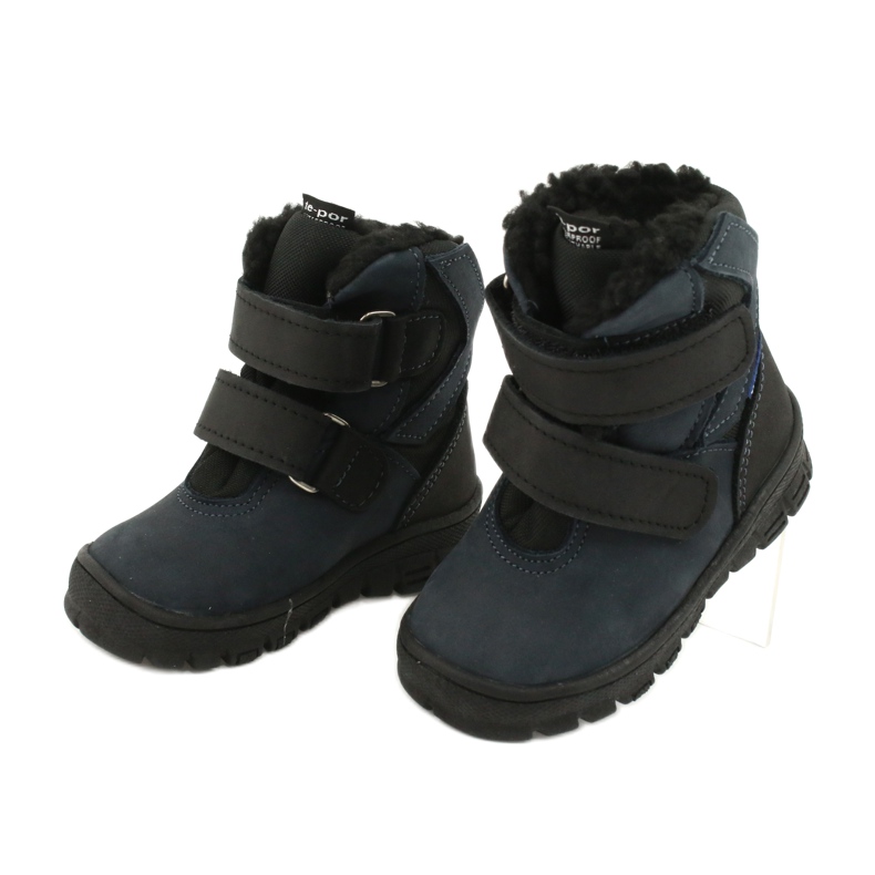 Boots boots with a Mazurek 1351 navy blue membrane black 2