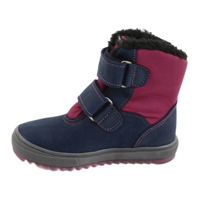 Boots with a TE-POR Mazurek 1351 M membrane navy blue pink 1