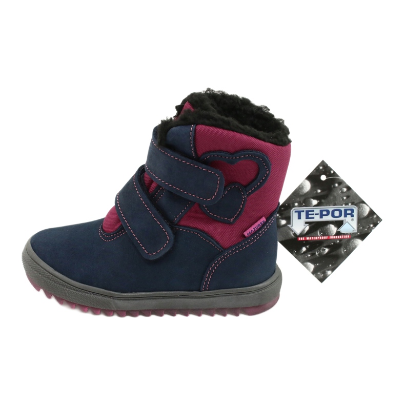 Boots with a TE-POR Mazurek 1351 M membrane navy blue pink 5