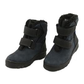 Boots with a membrane Mazurek 1351 navy blue black 2