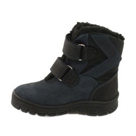 Boots with a membrane Mazurek 1351 navy blue black 1