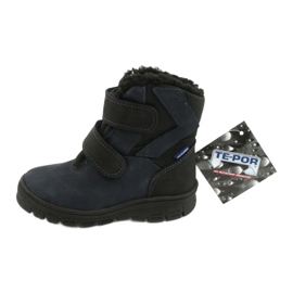 Boots with a membrane Mazurek 1351 navy blue black 4