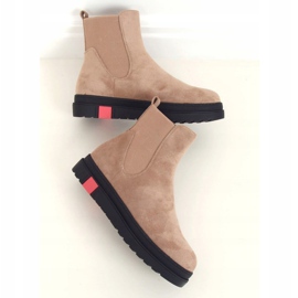 Jodhpur boots with high sole, beige NS139P Beige 1