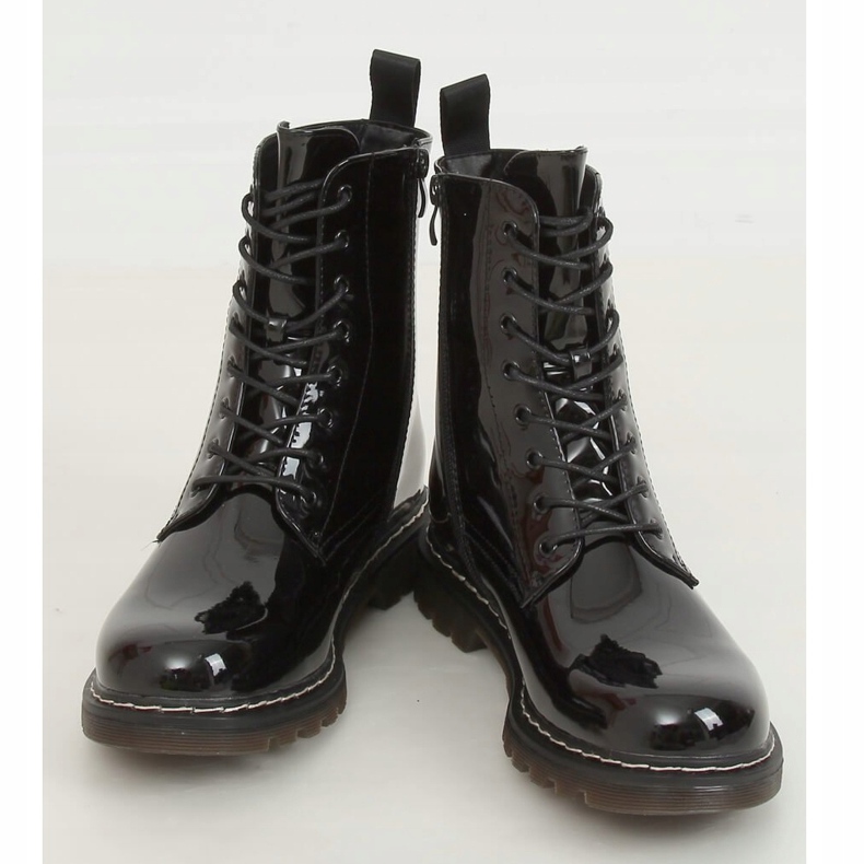 Black lacquered martens jackets MS-1945 Black 2 Black lacquered martens jackets MS-1945 Black 2