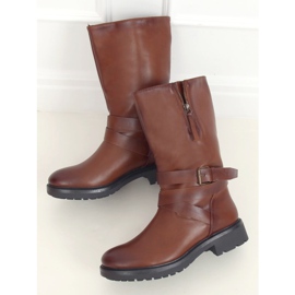 Brown military boots RB98P Camel 1