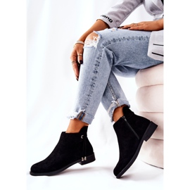 Black Women's Suede Boots Numbero 2