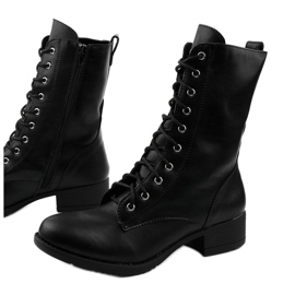 Black matte boots from Xiseli boots 1