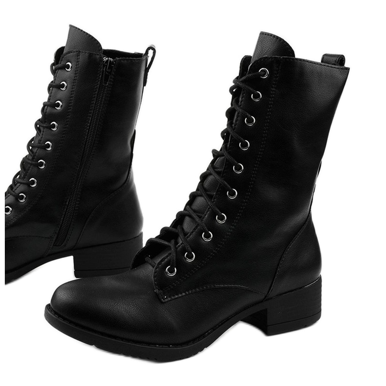 Black matte boots from Xiseli boots 1