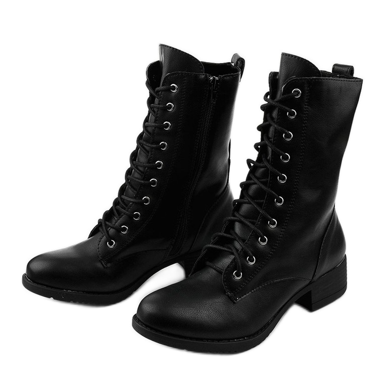 Black matte boots from Xiseli boots 2