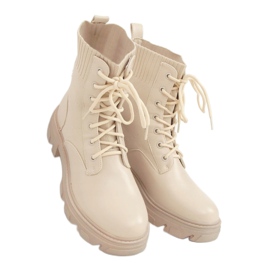Boots with sock uppers beige 1998 Beige 1