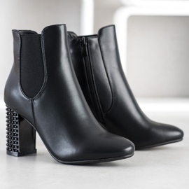 Kayla Boots With Decorative Heel black 1