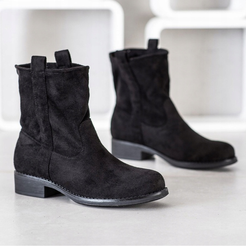 Seastar Slip-on Suede Booties black 1