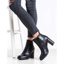 Lovery Casual high-heeled boots black 1