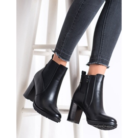 Lovery Casual high-heeled boots black 2