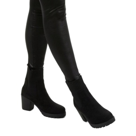 Black ankle boots with a Frostray sock 1