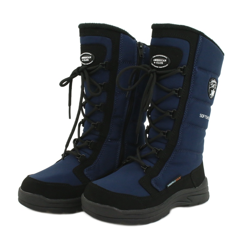 American Club American softshell boots with SN12 / 20 navy membrane black navy blue 3