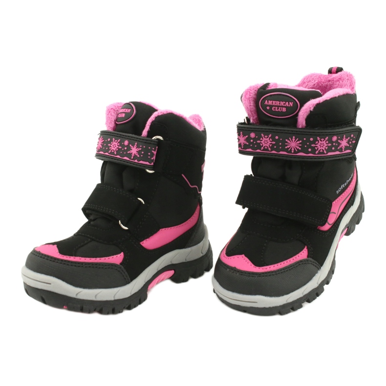 American Club American waterproof boots with HL46 / 20 membrane black pink 3