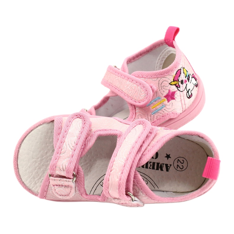 American Club American TEN38 / 20 sandals slippers, leather insert pink 4 American Club American TEN38 / 20 sandals slippers, leather insert pink 4