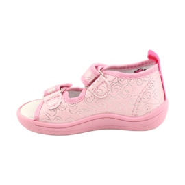 American Club American TEN38 / 20 sandals slippers, leather insert pink 1