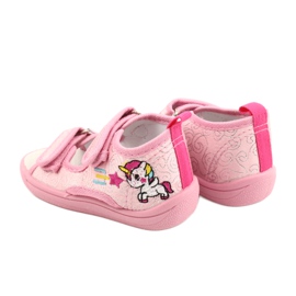 American Club American TEN38 / 20 sandals slippers, leather insert pink 5