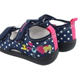 American Club Slippers, sandals, American children's shoes, leather insole navy blue pink 5