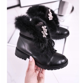 MSMG Children's Black Warm Boots Fur Ella 2