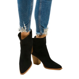 Black ankle boots on the M398 slip-on post 1