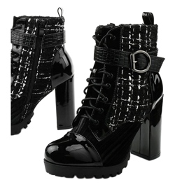 Black patchwork boots from Feramo 1