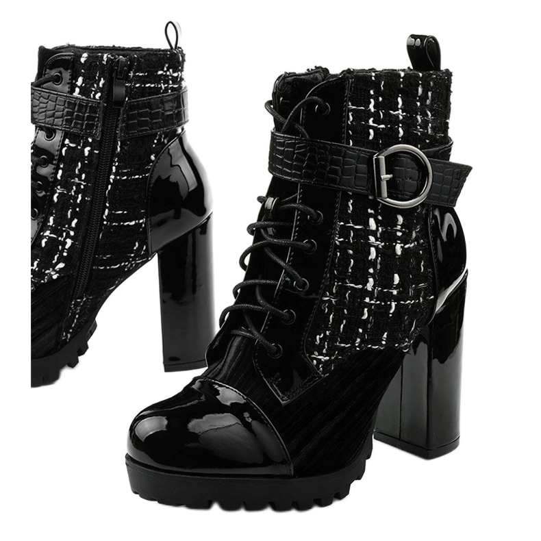 Black patchwork boots from Feramo 1