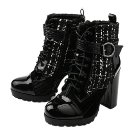 Black patchwork boots from Feramo 2