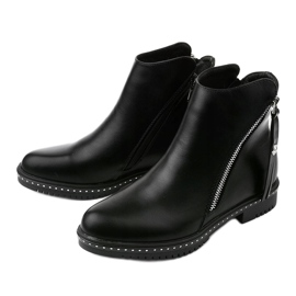 Black women's boots with a zipper, Nonarila 2