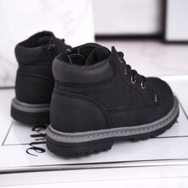 Apawwa Children's boys' black boots Moa boots 2