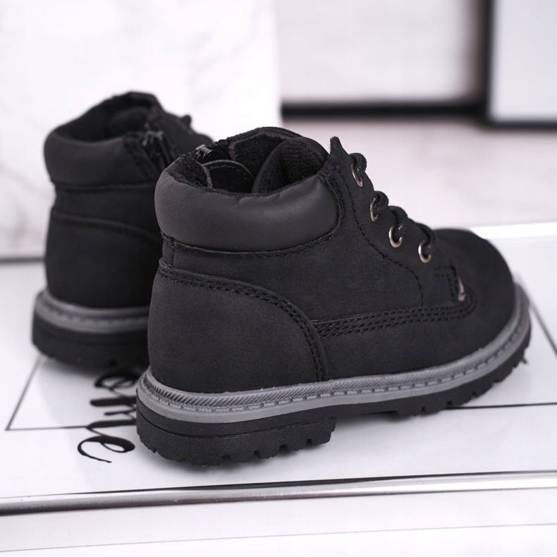 Apawwa Children's boys' black boots Moa boots 2 Apawwa Children's boys' black boots Moa boots 2