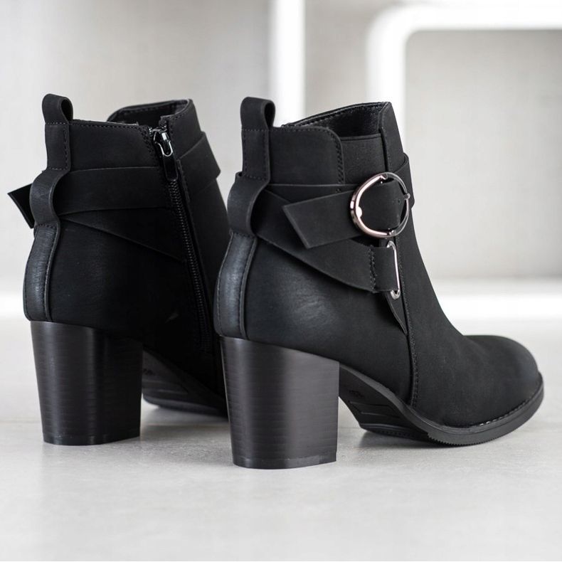 J. Star Casual Boots With Buckle black 1