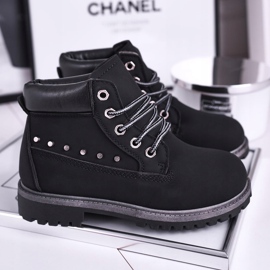 MSMG Children's Black Warm Gonzo Boots with Studs 1