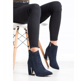 Corina Fashion navy blue boots 2
