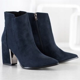 Corina Fashion navy blue boots 1