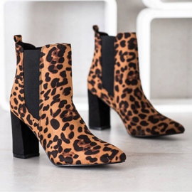 Corina Leopard Print Boot brown multicolored 1