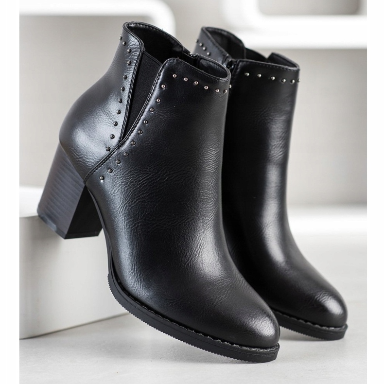 J. Star Classic boots with decorations black 1