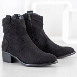 SHELOVET Black cowboy boots 2
