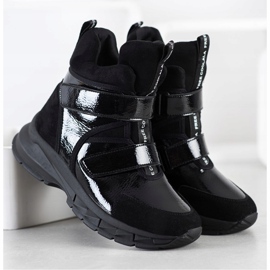 SHELOVET Winter Booties With Velcro black 1