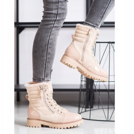 SHELOVET Stylish Trappers With Warming beige 2