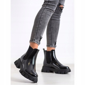SHELOVET Chelsea Boots On Fashion Platform black 2