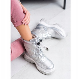 SHELOVET Warming Silver Snow Boots 2