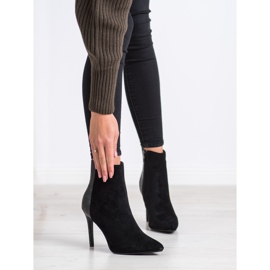 Small Swan Sexy Snake Print high heels black 1